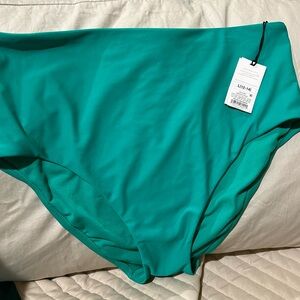 Shade & Shore Green Bikini Bottom Classic Swimwear jade green
